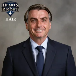 Jair Bolsonaro portrait in Hearts of Iron 4, Hearts of Iron 4 style, Hoi4