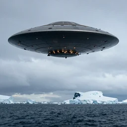 UFO hidden underneath Antarctica