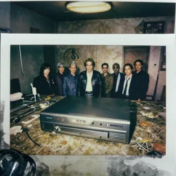 aged poloroid of topload vhs player in moldy fungus ridden room with surgical equipment abandoned alberto bontempi, shigeru komatsuzaki, wayne d barlowe, alex ross, enric torres, simon bisley & boris vallejo, hyper realism, cinematical, narrative light, muted colors, epic, hyper detailed, awe inspiring, award winning horror,