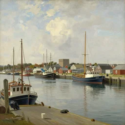 portsmouth, new hampshire, harbor, 1 9 0 9, by william james glackens