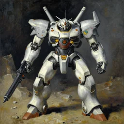 combat mecha by emil nolde, david salle