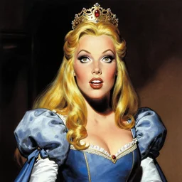 portrait of a princess by michael whelan, stan lee, frank frazetta