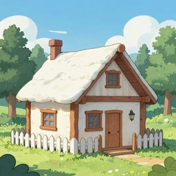 a fairytale-style cabin or cottage