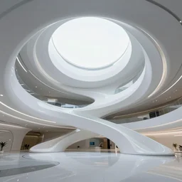modern intricate futuristic internal architecture