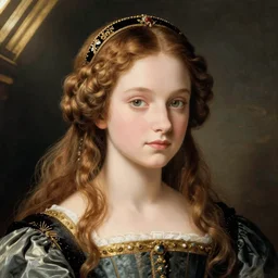anime girl kawaii, renaissance