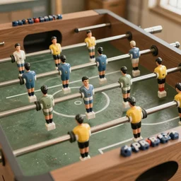 a photo of table football soccer, vintage