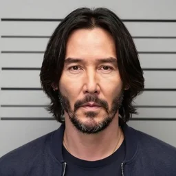 Keanu Reeves mugshot