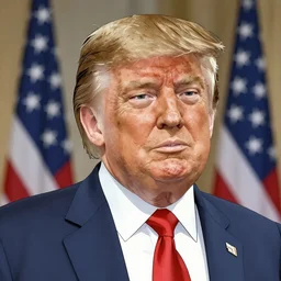 donald trump anime portrait