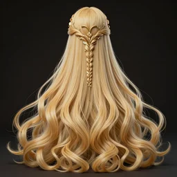 beautiful new character concept, d & d, long blond hair, intricate design, symmetry