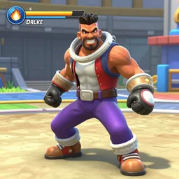 drake as a playable fighter in smash bros, gameplay screenshot
