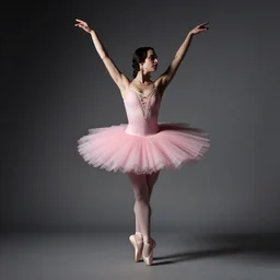 nick cave in a pink tutu, dramatic angle, studio photography