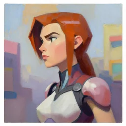 greg manchess portrait painting of leeloo from the 5 th element as overwatch character, medium shot, asymmetrical, profile picture, organic painting, sunny day, matte painting, bold shapes, hard edges, street art, trending on artstation, by huang guangjian, gil elvgren, ruan jia, randy vargas, greg rutkowski