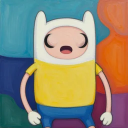 oil painting, abstract art, ultra detailed 8 k, beautiful inking lines, stunning gradient colors, trending on artstation, in the style of adventure time