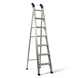 elegant ladder, photorealistic, isolated on a pure white background, centered, entire object in frame, sharp focus, soft studio lighting