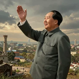 Mao Zedong trying to clutch a round for Faze Clan at a CSGO Major, HD photograph