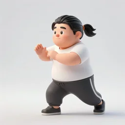 a short stocky man with long black hair in a ponytail, wearing jogging clothes, stealing kumquats off his neighbor's tree and putting them into a ziplock baggy, in the daytime in suburban San Diego, California, artwork by Artgerm, Rutkowski, Dale Keown and Van Sciver, featured on artstation, cgsociety, behance hd