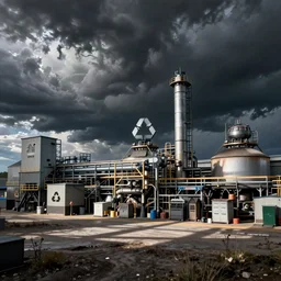 recycling factory, art by mike winkelmann