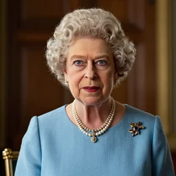 queen elizabeth II as the terminator, movie still
