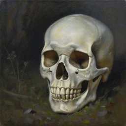 😵💫😭😻💀, detailed painting, oil on canvas