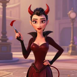 the devil wears prada as a pixar animation movie still, high quality cg render, 4 k