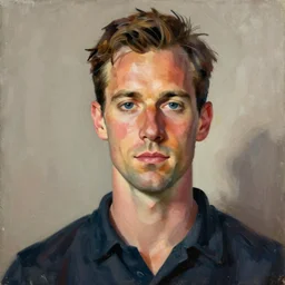 a portrait of Jack Bauer painted by Amedeo Modigliani