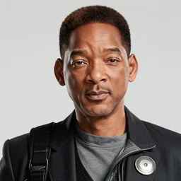 A still of Will Smith as Moon Knight, award winning photo, unreal engine, highly detailed features
