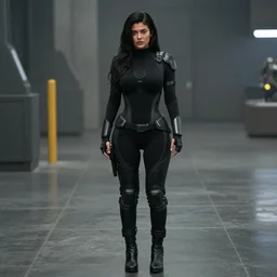 Live Action Still of kylie jenner in the movie bladerunner 2049, real life, hyperrealistic, ultra realistic, realistic, highly detailed, epic, HD quality, 8k resolution, full-shot, film still