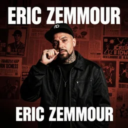 cover of a rap album by eric zemmour, french politician, album cover, gangsta rap, 4 k