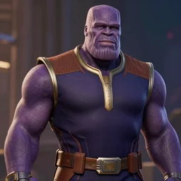 Thanos played by Jennifer Aniston, high detail, hyperrealistic, 8k