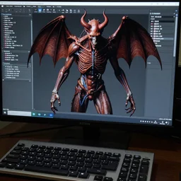 Anatomical analysis of a demon on an advanced computer, System Shock 2
