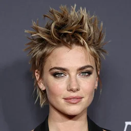 photo of a gorgeous 20-year-old Cara Delevingne 1980s punk hairstyle by Mario Testino, detailed, head shot, award winning, Sony a7R -