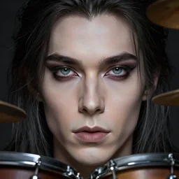 the rev ( avenged sevenfold drummer ), hyper realistic face, beautiful eyes, fantasy art, in the style of greg rutkowski, intricate, hyper detailed, smooth