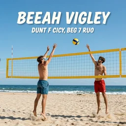 beach volleybal poster