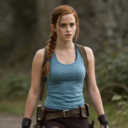 photo realistic emma watson as lara croft
