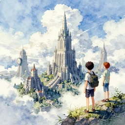 watercolor of the end of the world, sharp focus, smooth, digital illustration, by james jean, by rossdraws, frank franzzeta, mcbess, sakimichan