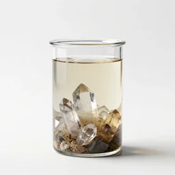 crystal fermentation crock, clean 3d render, octane render, isolated on a pure white background, centered, entire object in frame, sharp focus, soft studio lighting