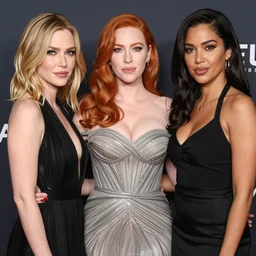 group picture of Angela white and Christina Hendricks and Kate Upton and Abella danger,