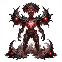 2022 abyssal  resonance black glowing red and white fractal insanity hyperbeast by Brock Hofer digital art, ArtStation  GTA cover comics style  by James Gurney and beeple   global illumination Volume lighting Pixar and Disney tone mapping
