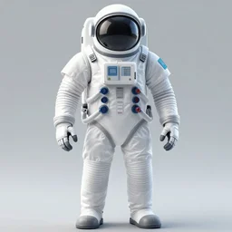 photo of high-tech space suit design exoskelet