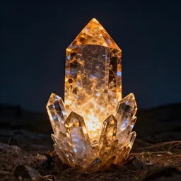 crystal formation, shaped like flame, painted by greg rutkowski