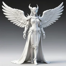 lifelike full body outline with wings regalia adornments rayshade hdr into infinity, axonometricy mechanical fantasy intricate elegant, in void of latent space, volumetric lighting 3 d modelling
