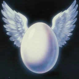 film - still from angels egg directed by japanese director mamoru oshii, vintage 8 0 s anime, ethereal, holy, omnious, grainy, astounding, highly detailed, high quality film restoration, delicate, soft, very detailed, well defined, color corrected, iridescent light