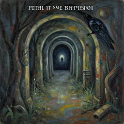 portal to the raven dimension, album artwork, album art, detailing, expressionist