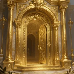 treasure cove entrance, shiny gold, deep focus, d & d, fantasy, intricate, elegant, highly detailed, digital painting, artstation, concept art, matte, sharp focus, illustration, hearthstone, art by artgerm and greg rutkowski and alphonse mucha