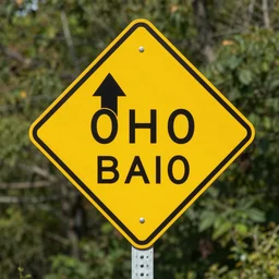 road sign warning drivers that they are entering ohio and telling them to turn back