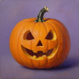 pumpkin dream, oil on canvas, surrealism