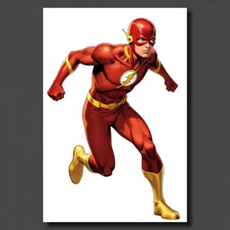 comic book cover art of the flash by casey baugh