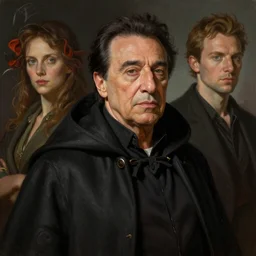 Portrait of Danny DeVito, cloak, male, fantasy, extremely detailed, digital painting, artstation, concept art, smooth, sharp focus, illustration, stunning lighting, art by artgerm and greg rutkowski and alphonse mucha and simon stalenhag, realistic character concept, high fantasy, dark atmosphere, golden ratio, cinematic lighting, hyperdetailed, high resolution, insanely detailed and intricate, artstation, Marc Simonetti, Greg Rutkowski, 8k
