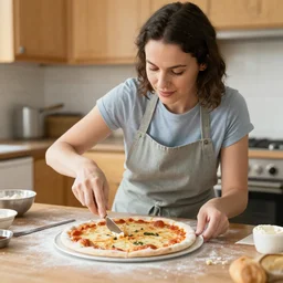 woman accidentally bakes a pizza