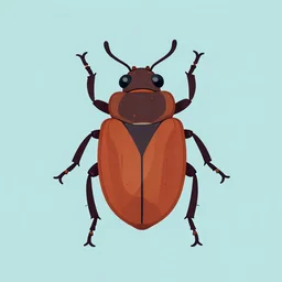 ui art of a bug, clean vector art, by lois van baarle, ilya kuvshinov, kilian eng,